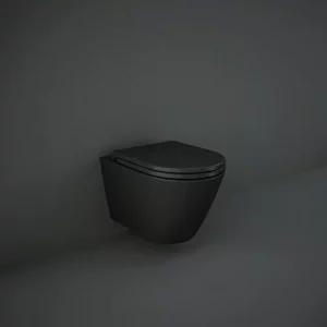 WC Suspendu Rak Ceramics Feeling Mural Noir